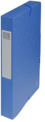 EXACOMPTA Boite de classement Exabox Dos 40mm Carte lustrée Nature Future Coloris Aléatoire
