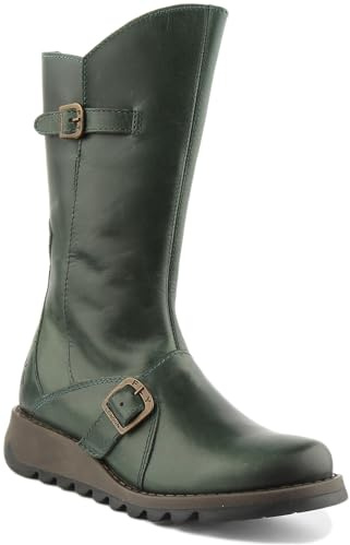 Fly London Femme MES 2 gummistövlar, Grön Petrol 017, 37 EU