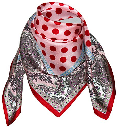 Lorenzo Cana lyx flicka sidenduk uppspänd tryckt duk av 100 % siden 70 cm x 70 cm, harmoniska färger omställning