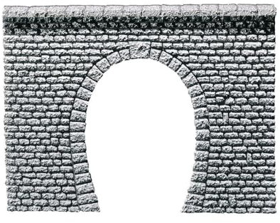 FALLER 272630 - Tunnelportal Profi „Naturstein Quader“, 1-gleisig