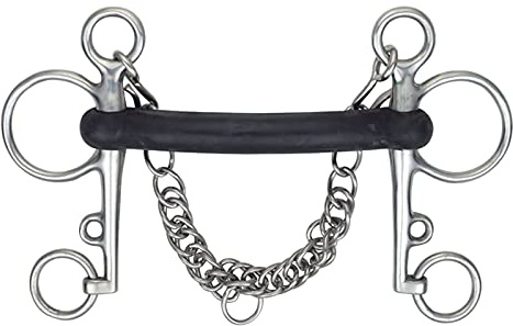 Shires Hard Rubber Mouth Bradoon 5.5 Steel