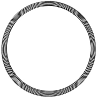 Vaessen Creative Flach Basteldraht und Schmuckdraht 5 m x 5 mm x 1 mm Anthracite (Grau) – Flexibler Draht zum Basteln für Blumenkranz, Scmuckherstellung und Modellbau