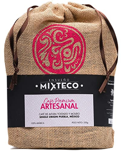 Ensueño Mixteco - Café Moulu Torréfié | avec des Notes de Cacao et d’Amandes |Saveur Douce - Production 100% Artisanale…