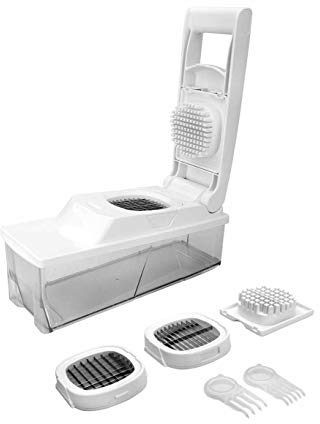 LACOR 60344 - Cortador de Verduras y Chips, INOX, 11.5 x 21.5 x 11.5 cm