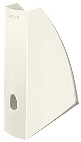 Leitz Stehsammler, A4, 6er Pack, Zur Aufbewahrung von Dokumenten und Zeitschriften, Mit Griffloch, Weiß, WOW, 52771001