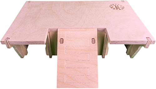 Getzoo Wohnlabyrinth Merlin | Geeignet für Mäuse & Zwerghamster | Vielfältiges Dreikammersystem | Inkl. Rampe | Fördert natürliche Verhaltensweisen | Einfache Reinigung & Pflege