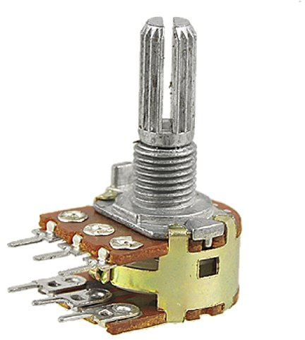 sourcingmap zigrinata albero a doppio cono lineare potenziometro 5K ohm B5K