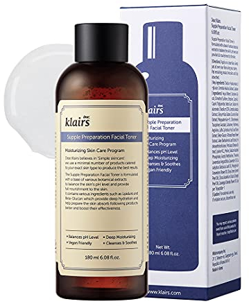 DearKlairs Tónico facial de preparación flexible, 180 ml