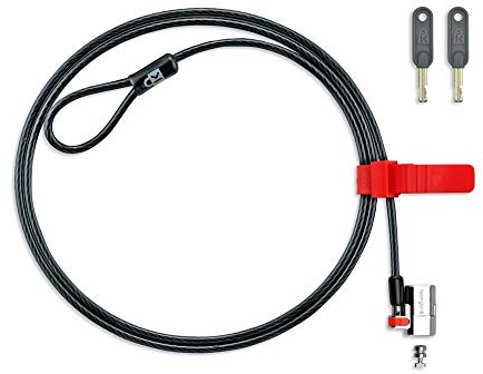 Kensington ClickSafe Laptop Lock With Anti-Tampering Technology, Strong Lock Head and One-Handed Operation - 1.5m Length (K64637WW)