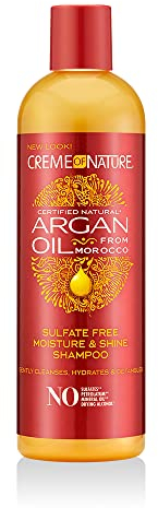 Creme of Nature Argan Oil Sulfate-Free Moisture & Shine Shampoo, Shampoo Senza Solfati all'Olio di Argan, 350 ml