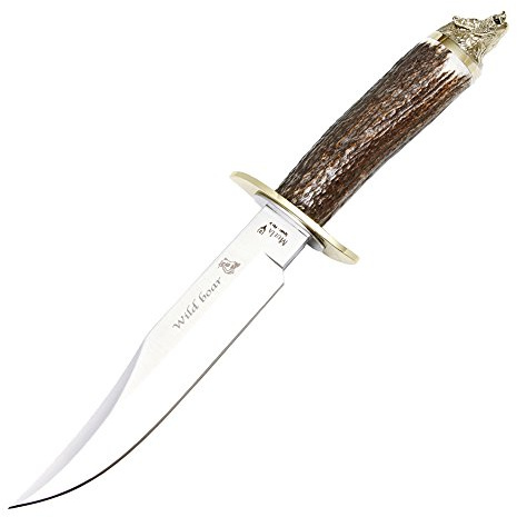 Muela Unisex – Erwachsene Wildboar Messer, Silber, one Size