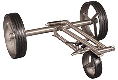 Parccurate Kolibri K1 Lithium Elektrotrolley Golfcaddy, Bedienung durch Bedientasten, klappbar, mit Fernsteuerung