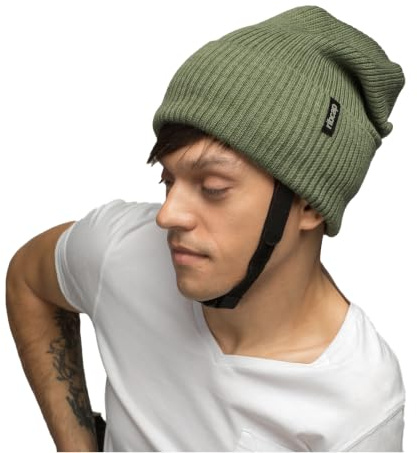 Ribcap Lenny Khaki | Weicher Schutzhelm bei Epilepsie und Sturzgefahr