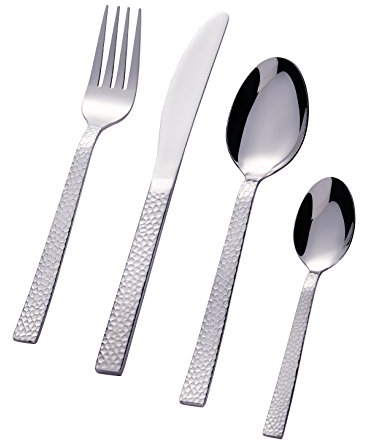 Bon Bubble Set de 24 couverts de table - Ménagère en acier inoxydable