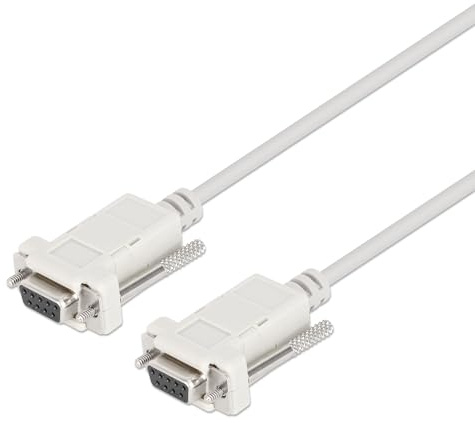 MANHATTAN ICOC 036-NM-5 - Cavo Pc/Pc Null Modem Cavo AT, AT cross over DB 9p. F/F 5 m