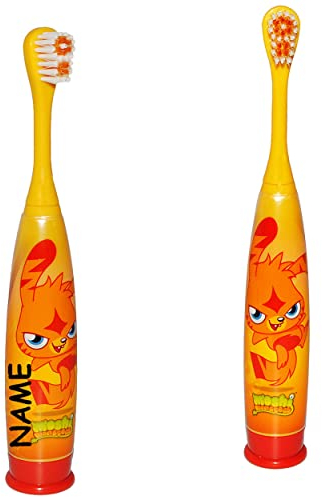 elektrische Zahnbürste - Moshi Monsters - Katsuma Hase - incl. Name - Kinder & Baby/Batterie betrieben - hochwertige Borsten - Kinderzahnbürste & Babyza..