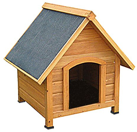 metra Hundehütte, Hundehaus, Massiv Holz, spitzdach