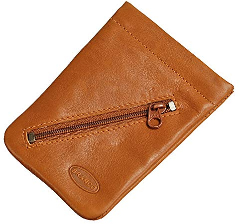 GoBago Branco Leder Schlüsseltasche Schlüsseletui Rindleder Schlüsselmappe Schlüssel Etui (Natur)