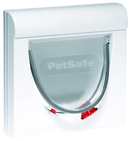 PetSafe Staywell 932GIFD Klassische Katzenklappe, 4-Wege-Verschlusssystem, magnetisch