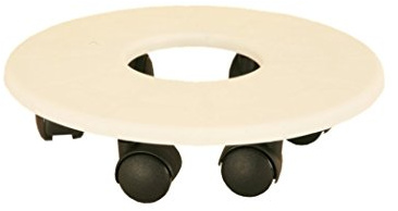 Riviera Support 6 roulettes, 33cm Diamètre, Blanc