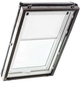 Roto Store occultant ZRV électrique Presque Complet - Rail de Guidage - Blanc - pour fenêtre de Toit - Série Designo R4/R7 et Classic 43/73 avec Taille 054/118-05/11 - Blanc