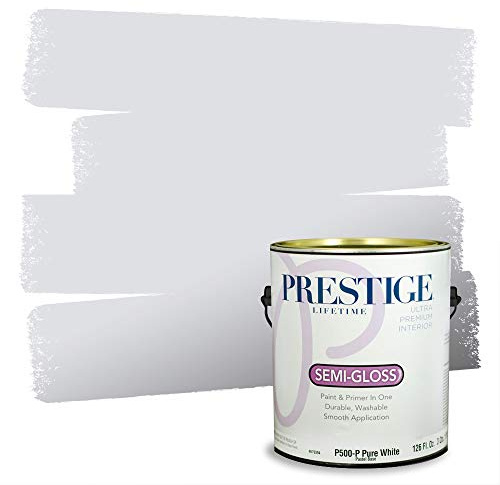 PRESTIGE Interior Paint and Primer in One, Heather Gray, Semi-Gloss, 1 Gallon