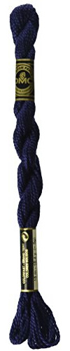 DMC Pearl Cotton Skeins Size 3-16.4 Yds: Dark Navy Blue