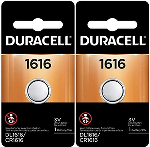 Duracell 1616 DL1616 CR1616 CR1616 DL1616 DL1616B2PK Pile bouton pour montre 3,0 V Lithium, 2 pièces (lot de 1)