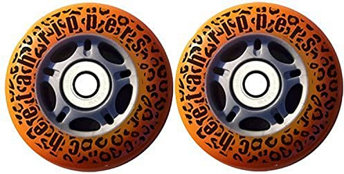 Cheetah Guepardo Rippers Guepardo Ruedas para RipStik Wave Board ABEC 9, 76 mm, Color Naranja
