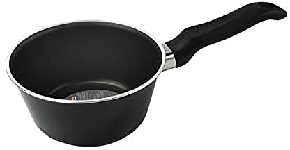 Ballarini Firenze Casseruola Antiaderente con Manico, Alluminio, Nero, 14 cm
