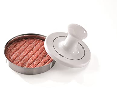 GEFU 15410 Hamburgerpresse SPARK - Burgerpresse aus Edelstahl - Hamburgerformer für Burger und Patties