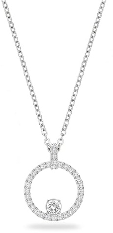 Swarovski Pendentif Creativity, forme circulaire, cristaux, métal rhodié, blanc