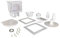 JED Pool Tools 45 – 400 Skimmer de Pared y Juego Completo de Accesorios, Color Blanco