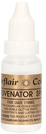Sugarflair Rejuvenator Spirit, Alcool pour Colorants Alimentaires, 14 ml | Alcool Alimentaire pour Colorants Alimentaires, Poudres Brillantes et Fleurs en Sucre, Séchage Rapide