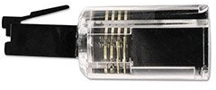 drehbar 360 Telefon Cord Detangler, transparent/schwarz dragontrading®