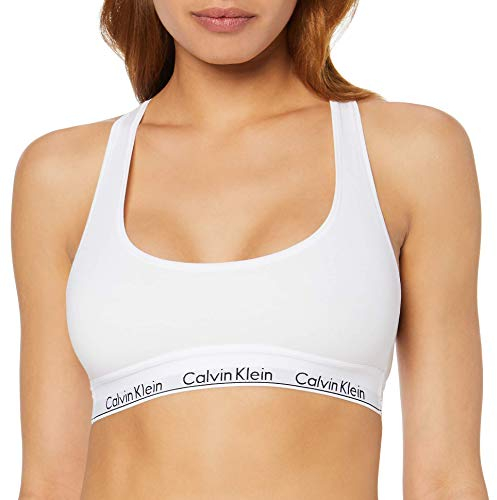 Calvin Klein Women Bralette Stretch, White (White), M