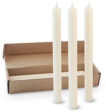 Root Candles Altar Candles with Recessed Base Traditional Church Candles, 17.5-Inch, 51 Percent Beeswax, 6-Count