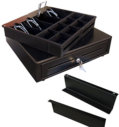 Kassenlade iQCash410 mit Untertischhalterung RJ12/RJ11 41x41,5x10cm, Kassenschublade Geldlade Geldkasette