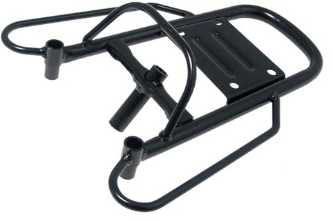 2EXTREME Gepäckträger kompatibel mit BAOTIAN BT49QT-9, FLEX-TECH Speedy | Schwarz lackiert, ohne Befestigungsmaterial, 50ccm 4-Takt; kompatibel mit FLEX-TECH Sprint, REX Monza, REX RS; Typ YY50QT