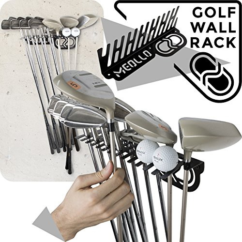 Golfschläger Organizer Wandhalterung (100% Stahl) (schwarz)