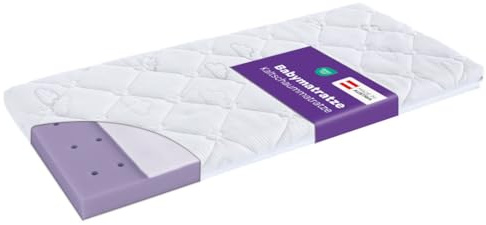 Träumeland Matratze für Beistellbett 40 x 90 x 5 cm, eckig - Oeko-Tex zertifiziert & schadstoffgeprüft | Brise Light, made in Austria