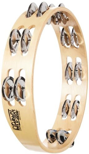 Toca T1010 Player's Wood Tamburin, 25,4 cm, zweireihig