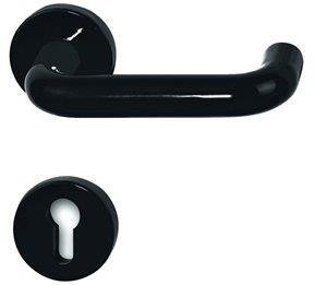 Horni - Maniglia per porta in plastica, colore: Nero