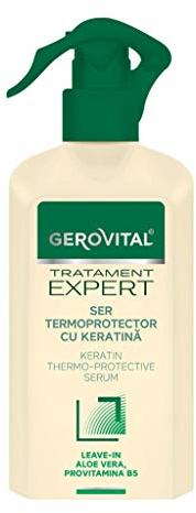 Gerovital Siero Termoprotettore Capelli con Cheratina – Protezione Fino a 200°C – Leave-In Senza Risciacquo – Idrata, Nutre e Previene la Secchezza – Aloe Vera e Provitamina B5, 150 ml