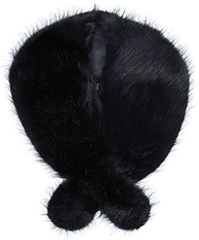 Futrzane Classic Stola - Lange Fellstola Damen - Fake Fur Pelzkragen Fell Schal