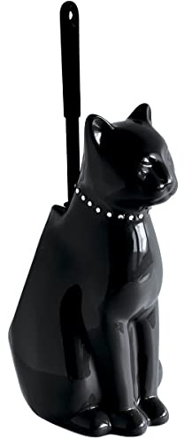 Pot à Balai Brosse WC Chat Noir Onyx