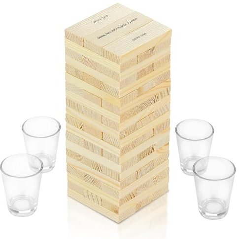 Fairly Odd Novelties Dunken Blocks Shot Glass Drinking Game, a Tower of Fun!