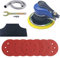 Lijadora de Orbital, ORAIZO 6 150mm Lijadora Orbital Neumática Dual-acción Máquina para Lijar con 6 Lijas y Accesorios Para Pulir, Esmerilar y Lijar Coches, Metal y Maderav 212525