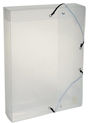 Exacompta Archivbox PP Crystal A4 Rücken 6 cm kristall