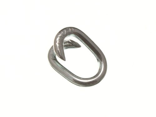 10 Of Chain Fence Repair Link 5Mm 3/16 Inch Weatherproof Bzp Zinc Plated